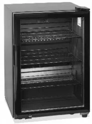 Купить шкаф морозильный / для пресервов, икры со стеклом tefcold ur90g-sub zero черный – цена от завода, доставка до двери | RuOborudovanie.ru