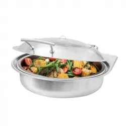 Мармит-чафиндиш Rosseto Sm289 нерж.сталь без базы круглый Multi-Chef D42хH17см настольн. – купить в RuOborudovanie.ru с доставкой до двери Купить мармит-чафиндиш rosseto sm289 нерж.сталь без базы круглый multi-chef d42хh17см настольн. – цена от завода, доставка до двери | RuOborudovanie.ru
