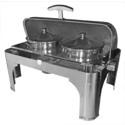 Мармит-чафиндиш Starfood Zc202 S|S 1-х блюд настольный с крышкой Roll Top – купить в RuOborudovanie.ru с доставкой до двери Купить мармит-чафиндиш starfood zc202 s|s 1-х блюд настольный с крышкой roll top – цена от завода, доставка до двери | RuOborudovanie.ru