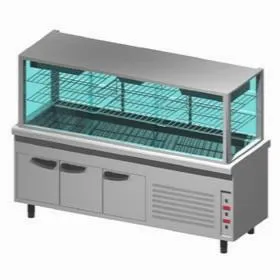 Прилавок-витрина холодильная с охл. Ванной на холод. Шкафу Emainox 8Vtrvvr22 8045049 встраиваемая – купить по цене завода