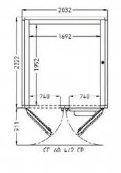 Купить камера расстоечная pavailler ev 68 4/2 cp 60x80 2двери/4тележки – цена от завода, доставка до двери | RuOborudovanie.ru